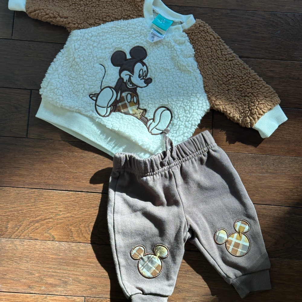 Disney Mickey Mouse Baby Fall / Winter Matching Set  - Newborn (NB)